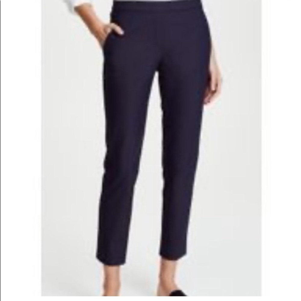 Theory Navy Slim Ankle Pants